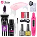 15ML Crystal Acrylic Nail Extension Gel Set Nail Lamp Nail Drill Quick Extension Soak Off UV LED Gel Varnish Nail Art Tool TSLM1. 