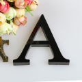 20CM 3D Mirror Letters Wall Stickers For Logo Name Alphabet Wedding Love Letters English Wall Home Decor Black/Gold/Silver/Red. 