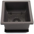 6-Piece Bonsai Pots-Classic Deep Wet Tray with Built-in Mesh-for Plants, Flowers, Herbs, Plastic Square Pots. 