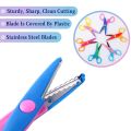 Craft Scissors Decorative Edge, 6 Pack, Craft Scissors, Zig Zag Scissors, Decorative Scissors, Scrapbooking Scissors, Fancy Scissors, Scissors for Crafting, Pattern Scissors, Design Scissors. 