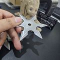 THROWING NINJA STAR [Shuriken] Crafted with Metal  / Decore. 