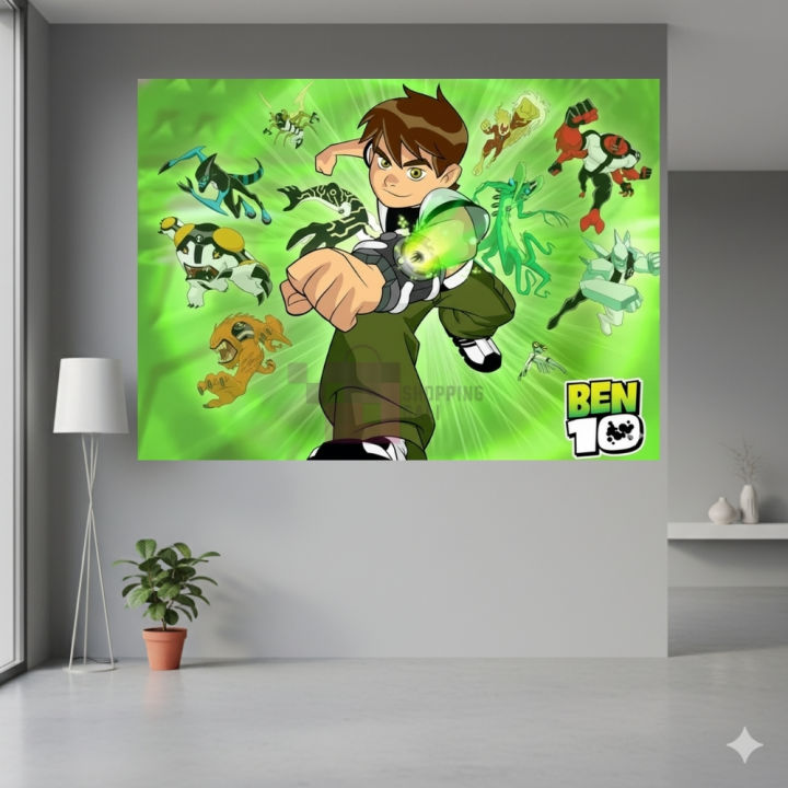 Ben%2010%20Banner%20-%C2%A036%20Inch%C2%A0By%2024%20Inch%20-%20Birthday%20Banner%20-%20Ben%2010%20Themed%20Party%20-%20Green%20-%20Boys%20-%20Pack%20Of%201%20-%20Image%203