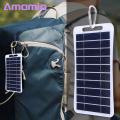 Portable Solar Panel High Efficiency Waterproof Solar Panel Charger for Camping Backpacking Phone 2w/5v Portable Charging Adapter. 