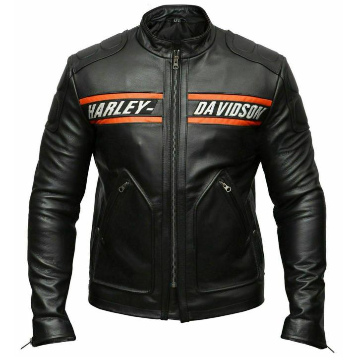 Harley Davidson Leather Jacket Men's Leather Jacket Goldberg Slim Fit Jacket