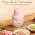 Wireless Mini Electric Garlic Food Chopper Ginger Vegetable Crusher Cutter Food Blender Processor. 