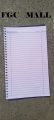 Narrow line Spiral Register notebook for Student ( Neet & clean 110 pages plus date ). 
