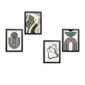 Aesthetic Photo Frame set of 4 A4 Size Photo Frames for Home and Office decoration - Customizable Photo Print, Home Decoration Picture Gallery for Living Room Bedroom Study Room. 