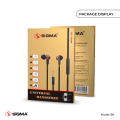 Sigma Ready to play S9 – Stereo In-Ear Headphones with Nylon Cable and Microphone in Black – Be surrounded by The Game Environment. 
