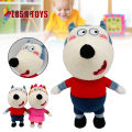 Plush Wolfoo and Lucy Toy with Cartoon Type Soft Durable Long Lasting Cute Series Unique Best Gift for Children 30cm. 