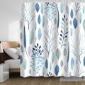 Shower Curtain Waterproof W 71 x H 71 Polyester Fiber Washable Bathroom. 
