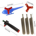 Kids Handle Cable Power Helicopter Cable Helicopter Toy Outdoor Bamboo Dragonfly Fun Flying Toys Small Airplane Toy Color Random Funny Toys for Kids. 