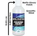 Royal Collection Pigments - Acrylic Paint - White Paint 120ml Bottle. 