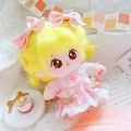 Plush Doll Adorable Anime Girl Plush Toy with Fluffy Yellow Hair Big Eyes Perfect Gift for Kids Girls 20cm Naked Cotton Doll Toy Stuffed Doll. 