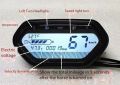 LCD Display 48V60V72V Speedometer Multi-Function Display Turning Odometer for Electric Bike Scooter DIY Parts SKATEBOARD ATV GAUGE Tricycle INSTRUMENT. 