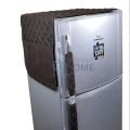 Fancy Printed Fridge Covers Quilted Cotton fabric with 6 Pockets Premium Quality. 
