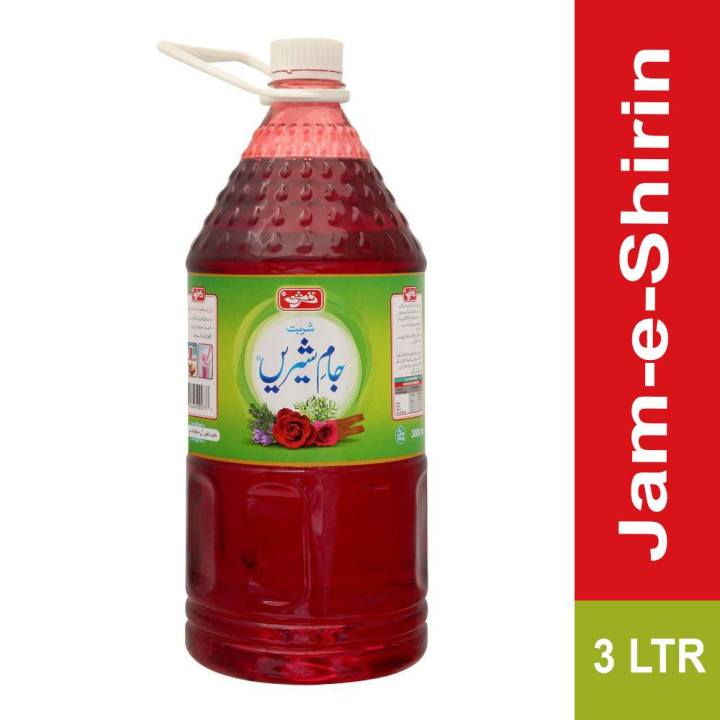 Jam-e-Shirin Sharbat 3L – Refreshing Red Rose Drink for Summer & Ramadan 🌹🌞