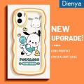 dienya For VIVO Y15s Y15a Y01 Case Cartoon Sweet Baby Pochacco Wave Border Silicone Edge Pattern Phone Case Full Cover Lens Camera Protector Soft Back Cover. 