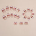 Menggh (with glue) 24pcs Artificial Nails, Hot-selling French False Nails. 