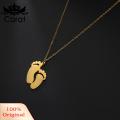 Carat Pendant Necklace Lovely Exquisite Bright Luster Feet Necklace. 