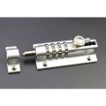 Password Lock Black Bolt Metal Door Latch Anti-Theft Safety Combination Digit Padlock Outdoor Home Wood Gate Hardware. 