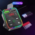 2021 Car Bluetooth 5.0 FM Tran_s_mitter Wireless Handsfree Audio rec_eiver Auto TF U disk MP3 Player 3.1A Dual USB PD Type-C Charge. 