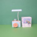 Led Table Lamp with Cute Pen Holder Children Bedroom College Dorm Eye Protection Reading Study Desk Light USB Charging. 