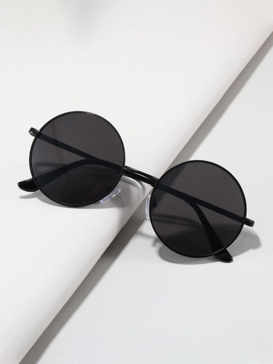 Round Sun Glasses Anime Jujutsu Kaisen Glasses Gojo Satoru Sunglasses Steampunk Round Frame Unisex Eyewear Halloween Fashion Cosplay Accessories