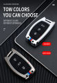 Hyundai Tucson / Elantra GLS Leather Alloy Metal Key Fob Cover Waterproof Protective Key Case- Stylish- Hot Selling- Gun Metal. 