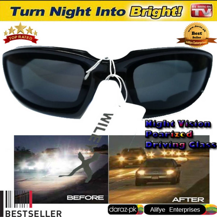 Wiley X Night_Vision Glasses - HD Night_Vision Driving Glasses - Car ...