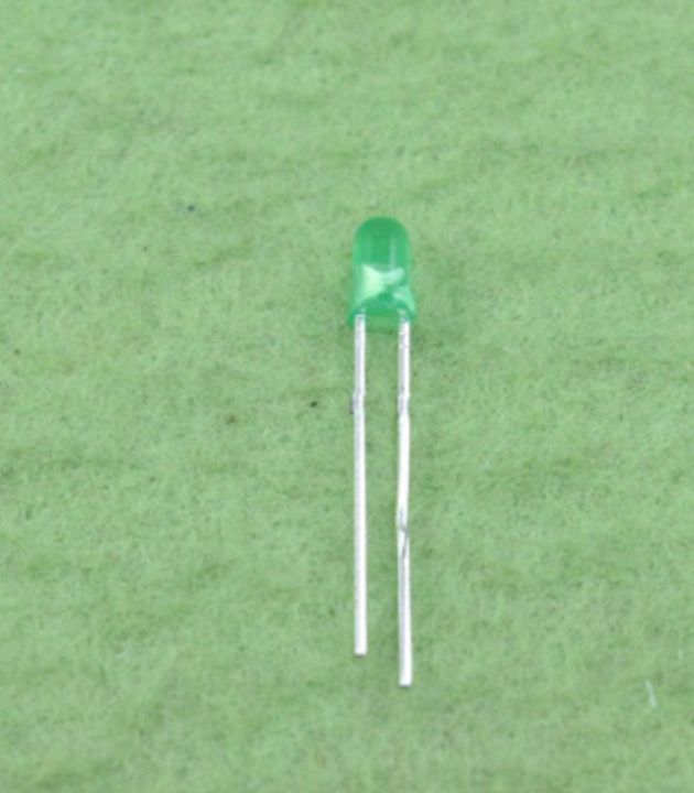 20pcs 3mm LED Green High intensity light 5V with 100 ohm to 1k ohm resistor, direct 1.8-2.2V