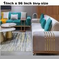 Gold Wall Decor Strip, Joint Tape, Wallpaper Border, Decorative Strips, Self-Adhesive, Adhesive Tape for Decorating Walls,Kitchen, Sofa, Furniture Size 1 Inch x 96 Inch. 