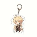 Genshin Impact Keychain Anime Bag Pandant Keyring Key Chain Xiao Ningguang Zhongli Hu Tao Acrylic character celebrate. 