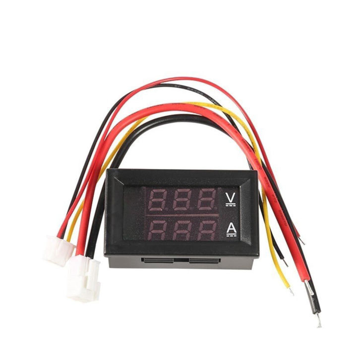DC0-100V 1A 10A 50A 100A Digital Voltmeter Ammeter 2 in1 Multimeter DC4-30V Voltage Ampere Meter Volt Amp Gauge Panel Dual Display
