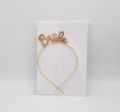 BRIDE HAIR BAND METAL HOOP CROWN TIARA HAIR BAND PERFECT FOR BRIDE TO BE WEDDING BRIDAL SHOWER PARTY. 