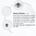 Hearing Aid Domes for Phonak Marvel & Paradise RIC BTE Models SDS 4.0 Small Open Dome 6mm 20 Pcs Pack,Small. 