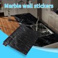 Marble Sticker 60 x 200cm Wall Paper Waterproof Heat Resistant Self Adhesive Anti Oil Kitchen Wallpaper Marble Sheet for Kitchen. 
