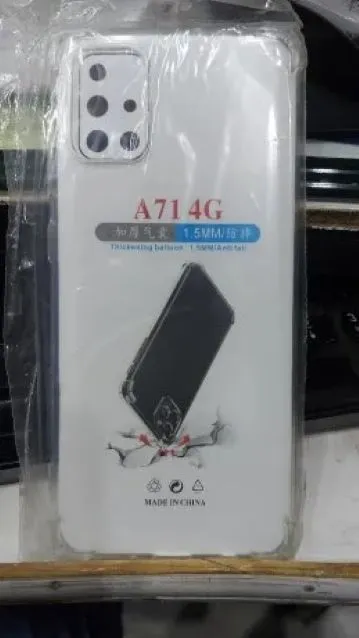Samsung%20Galaxy%20A71%20(4G)%20Case%20,%20Soft%20TPU%20Camera%20Protective%20with%20Anti-Dust%20Plugs%20,%20Anti-Slip%20Grip%20,%20Shockproof%20Slim%20Ultra%20Clear%20Back%20Cover%20for%20A71%20-%20Image%202