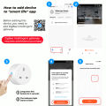 ROVF Smart Zigbee Socket 20A Uk Plug Wireless Control Outlet with Power Monitor Electrical Timer Adaptor Voice Works with Tuya Alexa Google Home Tmall Genie. 