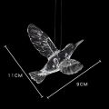 [Featured] Transparent Crystal Acrylic Bird Hummingbird Ceiling Wall Hanging Ornaments / Wedding Party Stage Background Flying Bird Decor. 