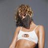 Women y Reticulated Rhinestone Face Mouth Cover Night Club Party Veil Yashmak. 