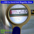 LJ-008 5x 50mm Zoom Hand-Hold Magnifier Glass With one ED Lights + CR2016 Battery Cell Exclamation Mark type Magnifier by Electrica. 