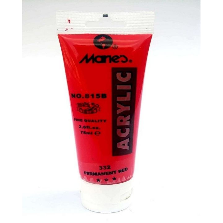 Marie's 75ml Acrylic Colors Paint Tubes-332 Permanent Red