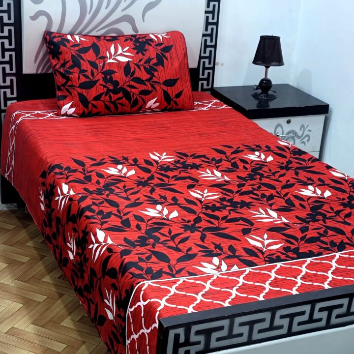 BeQuest%20Cotton%20Single%20Bed%20Sheet%20Set%20with%20Colorful%20Pillow%20-%20Stitched%20-%20Image%208