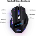 Free Mouse Pad with 7 Buttons Original  Mechanical Wired Gaming Mouse RGB with 4-Levels DPI Control - 7 Light Wired USB Optical Mouse with Side Buttons - Mouse with Free Mousepad  for PC, Laptop, Computer, Gaming, Pubg Mobile By Panorama. 