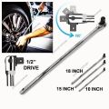 BARGAIN HUNTER - 1/2 Inch Drive Extension Breaker Bar F-handle 10" / 15" / 18". 