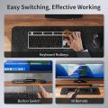 TESmart HDMI KVM Switch 2 Port Dual Monitor Extended Display, UHD 4K @ 60Hz RGB 4:4:4, USB Hub, Audio, Hotkey, Button Switch, PC Monitor Keyboard Mouse Switch for 2 Computers 2 Monitors with Cables. 
