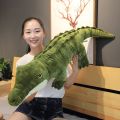 Simulation Large Soft Crocodile Plush Toy Fluffy Full Stuffed Animal Pillow Green Giant Alligator Sofa Cushion Kid Birthday Gift. 