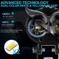 1 Pcs OWL Style LED Long Range super Quality LED Lights owl led projector light dual color White And Yellow. 