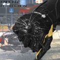 WOLF GEAR- Motorbike Motorcycle Gloves Black Mens Biker Leather Textile. 