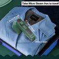 Mini Steam Iron for Clothes Handheld Clothes Steamer Vertical Steam Ironing For Travelling Home Portable Foldable Travel Mini Electric Steamer Flat Iron. 